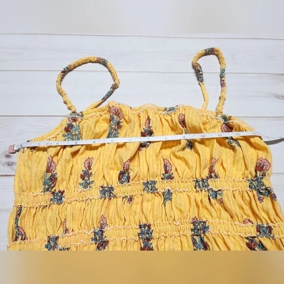 Free People Dolce Vita Yellow Combo Tank Top Medium - New With Tags - Picture 6 of 8